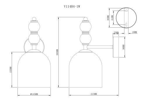 Светильник настенный Moderli V11404-1W Tamina фото 2