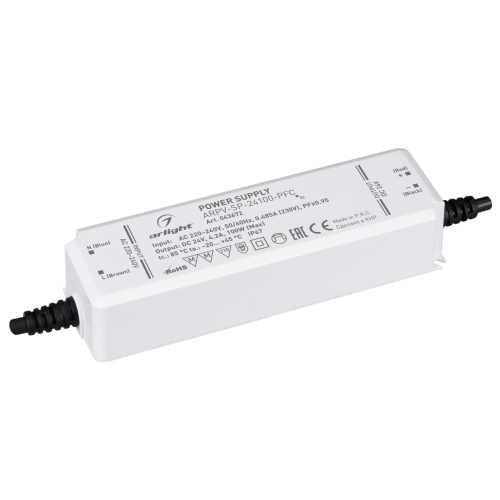 Блок питания Arlight ARPV-SP-24100-PFC (24V, 4.2A, 100W) 043672 Блок питания Arlight ARPV-SP-24100-PFC (24V, 4.2A, 100W) 043672