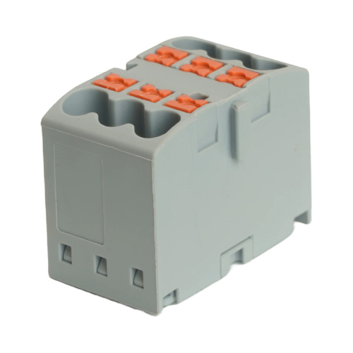 Зажим блочный (групп) для распред.тока нагрузки push-in на 6 точек, сеч 2,5 мм2, 450V, 24А,серый LD580 PTFIX 06/25 фото 5