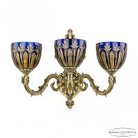 Бра бронзовые с хрусталём 7101B15/3/210 GB P1 U Amber-Blue/H-1I