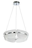 Подвесной светильник потолочный хром LED 30Вт D60см Zortes MOON ZRS.1211.60