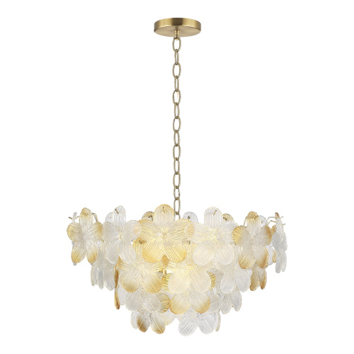 SL6240.203.12 Светильник подвесной ST-Luce золотистый/Прозрачный, янтарный E14 12*60W TENDER фото 5