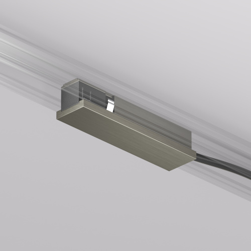 TR5721-DN Подвод питания универсальный (середина/торец) для трека SHINE BASE, 48V DC, IP20, темный никель, алюминий фото 6