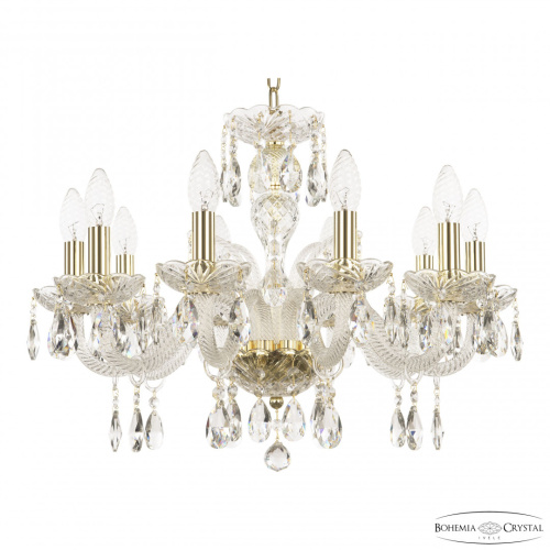 Люстра хрустальная 118/10/195 G Bohemia Ivele Crystal (Богемия Ивеле Кристалл)