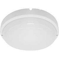 Светильник светодиодный пылевлагозащищённый  с акуст.датчиком,с дежурным режимом работы Feron AL3018 в пластиковом корпусе 12W 6500K 220V IP65 белый