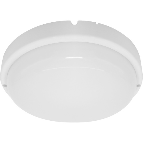 Светильник светодиодный пылевлагозащищённый  с акуст.датчиком,с дежурным режимом работы Feron AL3018 в пластиковом корпусе 12W 6500K 220V IP65 белый