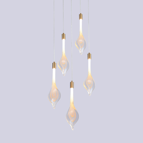 Подвесной светильник P98066-5 antique brass фото 5