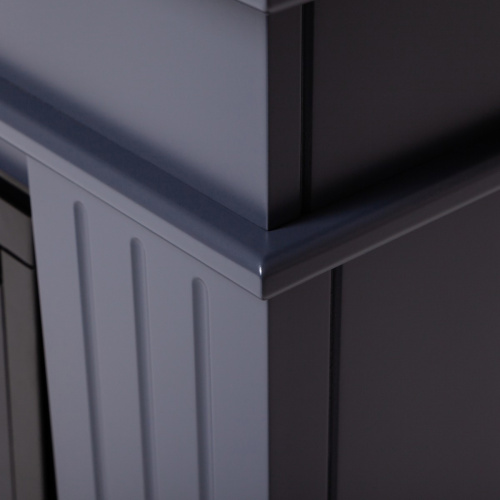 Каминокомплект ONTARIO/ЛЕОНАРДО Графит с очагом Электроочаг SAPHIR/САПФИР 42 фото 6