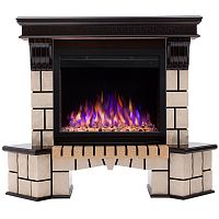 Электрокамин RealFlame Stone Coner AO античный дуб с очагом Saphir 25,5