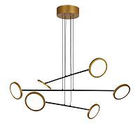 Люстра MD19001002-6A black/gold