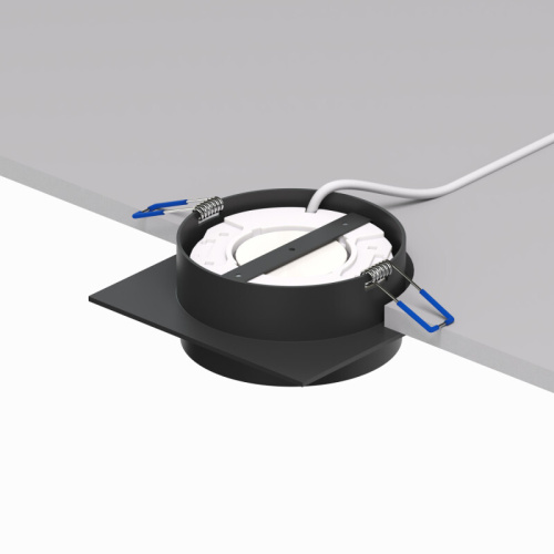 DK2091-BK Встраиваемый светильник FLAT, IP 20, до 15 Вт, GX53, LED, черный, алюминий фото 3