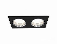 Комплект встраиваемого светильника Ambrella light Techno Spot XC6526003 SBK/PSL черный песок/серебро полированное (C6526, N6112)