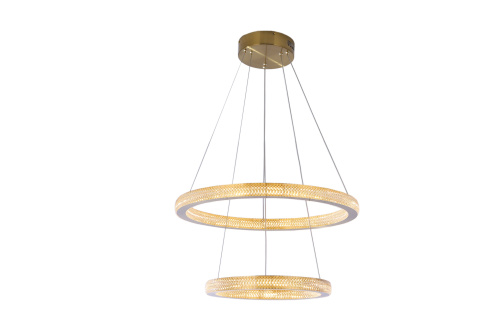 Люстра с кольцами подвесная бронза LED 126Вт D40+60см Zortes GRACE ZRS.30220.126 фото 4 Люстра с кольцами подвесная бронза LED 126Вт D40+60см Zortes GRACE ZRS.30220.126 фото 4