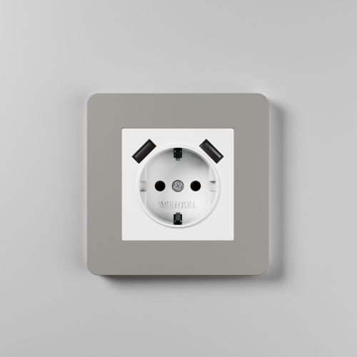 Рамка из поликарбоната на 1 пост Split дымчатый/белый, soft-touch W0013067 фото 5 Рамка из поликарбоната на 1 пост Split дымчатый/белый, soft-touch W0013067 фото 5