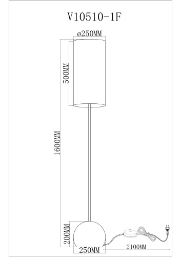 Торшер Moderli V11590-1F Flint фото 6 Торшер Moderli V11590-1F Flint фото 6