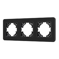 Рамка стеклянная FRM-OMALI-SFGS-3-BK Arlight 049713