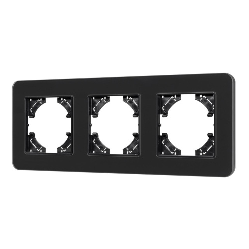 Рамка стеклянная FRM-OMALI-SFGS-3-BK Arlight 049713