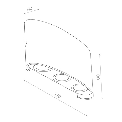 SL089.401.06 Светильник уличный настенный ST-Luce Черный кварцевый LED 6*1W 4000K BISELLO фото 12