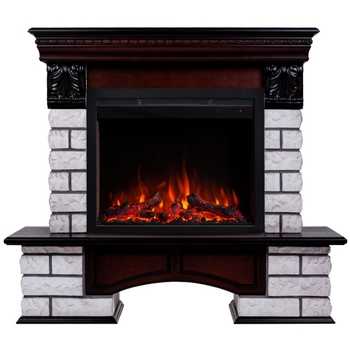 Электрокамин RealFlame Country Lux Rock AO античный дуб с очагом Saphir 25,5 фото 2 Электрокамин RealFlame Country Lux Rock AO античный дуб с очагом Saphir 25,5 фото 2