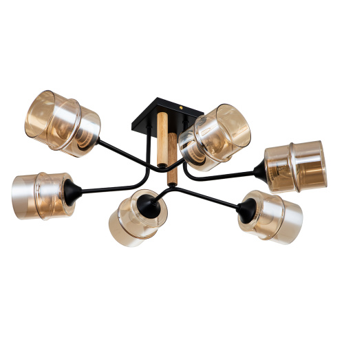 Потолочный светильник Escada 699/6P E27*60W Black фото 5 Потолочный светильник Escada 699/6P E27*60W Black фото 5