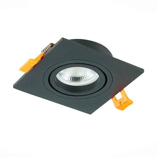 ST251.408.01 Св-к встр. Черный GU10 1*50W  IP20 L92xW92xH27 220V Без ламп Встраиваемые светильники фото 5