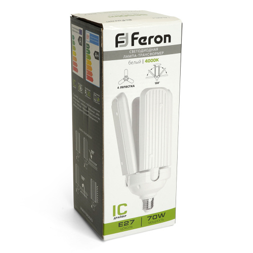 Лампа светодиодная Feron LB-654 E27 70W 175-265V 4000К фото 2