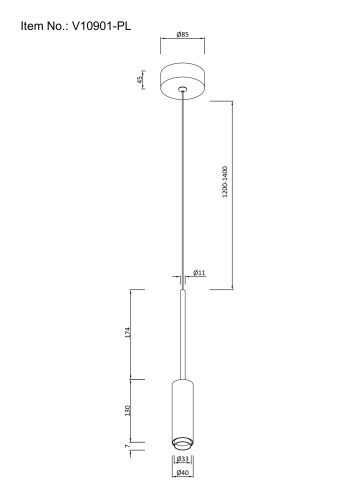 Светильник подвесной светодиодный Moderli V10901-PL Rin фото 6