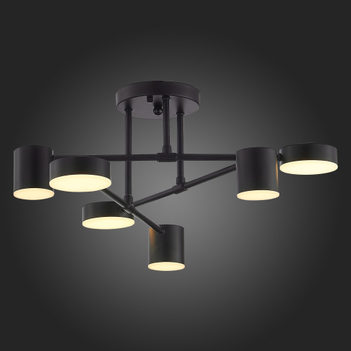 SLE201042-06 Светильник потолочный Черный/Черный LED 6*7W 4000K NOBEL фото 6