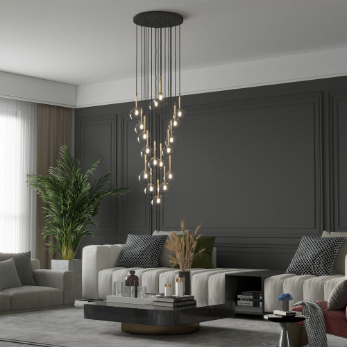 Подвесной светильник со стеклянными плафонами 5945 Nilos фото 2 Подвесной светильник со стеклянными плафонами 5945 Nilos фото 2