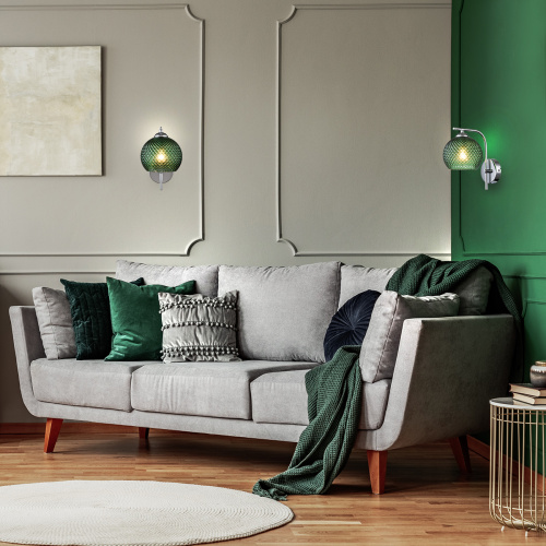 Настенный светильник Escada 10197/1A E14*40W Green фото 6 Настенный светильник Escada 10197/1A E14*40W Green фото 6