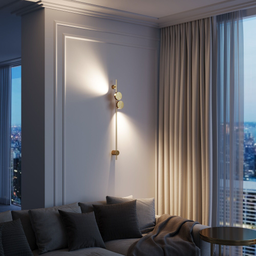 Cветильник настенный светодиодный Illume латунь 4000K 40154/LED фото 3