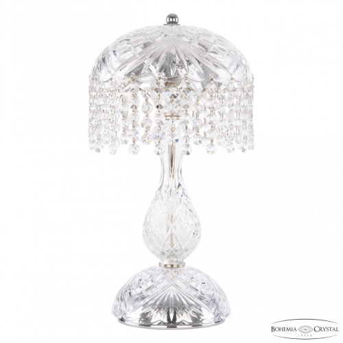 Настольная лампа хрустальная 14781L1/22 Ni R Bohemia Ivele Crystal (Богемия Ивеле Кристалл)