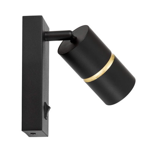 Настенный светильник Lampit TS TK40-W1 BK+GD фото 3