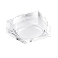 070242 Светильник ARTICO QUA LED 5W 400LM ХРОМ/ПРОЗРАЧНЫЙ/МАТОВЫЙ 3000K