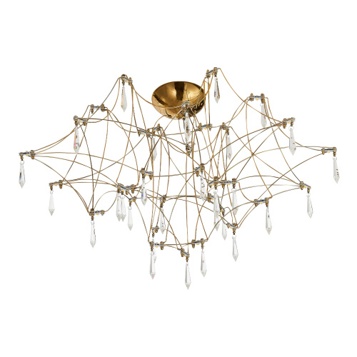 SL6601.202.78 Светильник потолочный ST-Luce Золотистый/Прозрачный LED 78*0,35W 3000K GRAVETTA фото 4