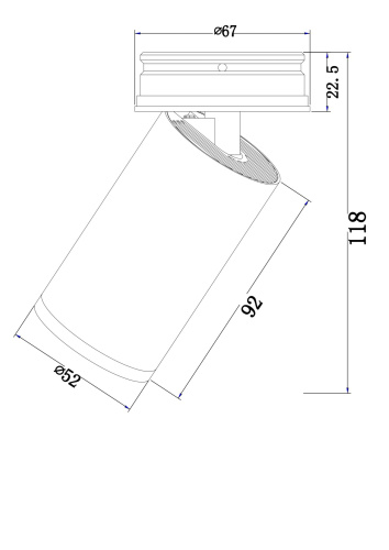Потолочный светильник Technical C058CL-01W фото 2