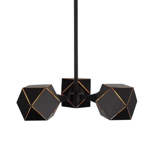 SL258.402.03 Люстра потолочная ST-Luce Черный/Черный, Золото E14 3*40W ENIGMA фото 2