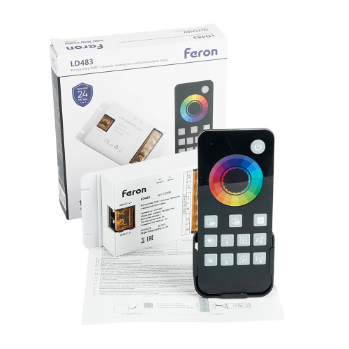 LD483 Контроллер RGB с пультом, таймером и визуализатором звука, 12-24-48V фото 4