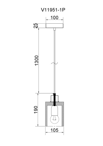 Светильник подвесной Moderli V11951-1P Elodie фото 2
