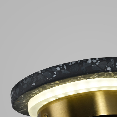 Светильник настенный из камня серый LED 3Вт D15см Zortes Terrazzo ZRS.1878.04 фото 9