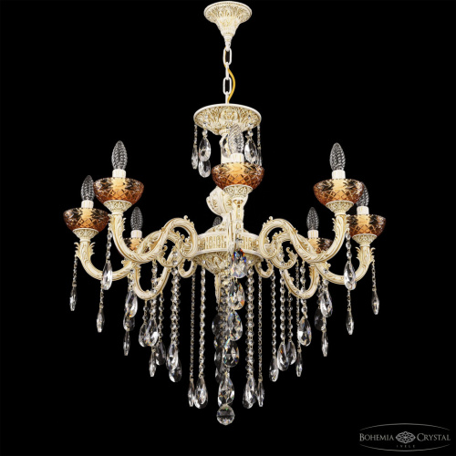 Люстра с хрустальными подвесками AL79101/8/250 B WMG P Amber/M-1F Bohemia Ivele Crystal (Богемия Ивеле Кристалл) фото 2 Люстра с хрустальными подвесками AL79101/8/250 B WMG P Amber/M-1F Bohemia Ivele Crystal (Богемия Ивеле Кристалл) фото 2