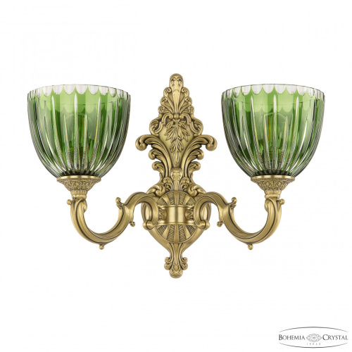 Бра бронзовые с хрусталём 7214B14/2/175 FP P1 U Clear-Green/H-1K Бра бронзовые с хрусталём 7214B14/2/175 FP P1 U Clear-Green/H-1K