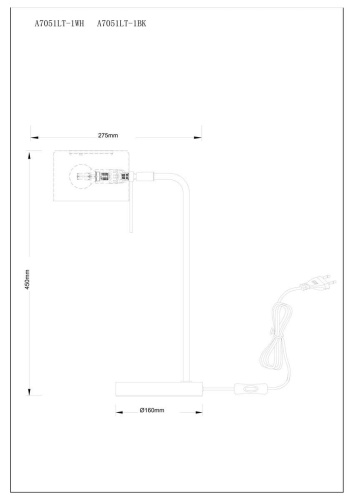 Настольная лампа Arte Lamp Sebastian A7051LT-1BK фото 3 Настольная лампа Arte Lamp Sebastian A7051LT-1BK фото 3