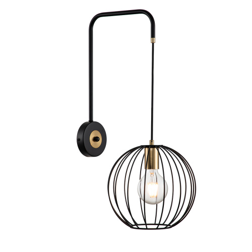 Настенный светильник Escada 10176/1A E27*60W Black/Brass