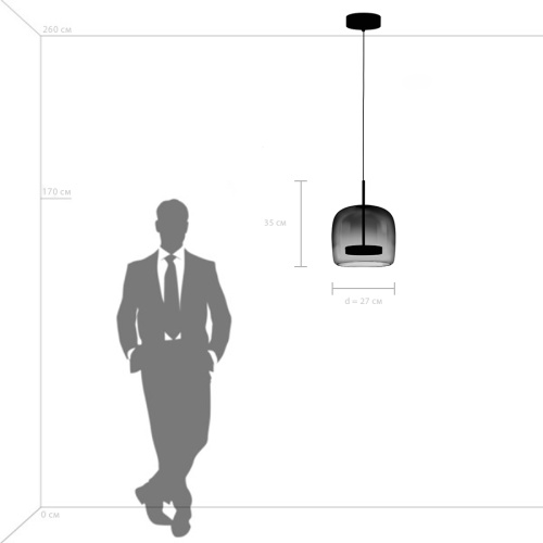 804018 Люстра CUPOLA LED 1х18W 900LM ЗОЛОТО/ДЫМЧАТЫЙ 3000K фото 2 804018 Люстра CUPOLA LED 1х18W 900LM ЗОЛОТО/ДЫМЧАТЫЙ 3000K фото 2