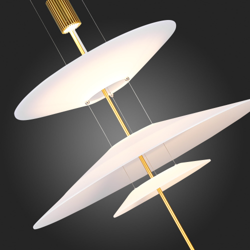 SL6101.213.01 Люстра подвесная ST-Luce Золотистый/Белый LED 1*15W 3000K ISOLA фото 3