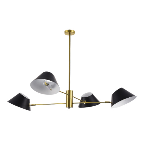 SLE1253-343-04 Светильник подвесной Латунь/Черный, Белый E14 4*60W NORBI фото 6