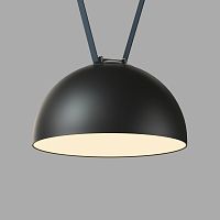 DK5563-BK Cветильник для трека-ремня Belty, серия Flow со светодиодом, D300*H171мм, 48V DC, 28W, RA90, 120°, 3000K, IP20, черный, алюминий