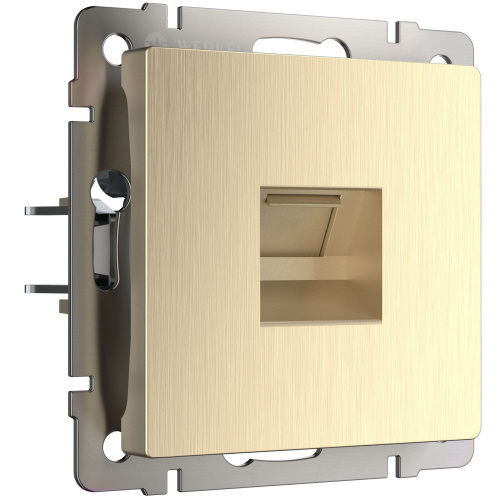 Розетка Ethernet RJ-45 (шампань рифленый) W1181010 Розетка Ethernet RJ-45 (шампань рифленый) W1181010