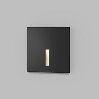 DK1030-BK Светильник встраиваемый в стену, IP 20, LED 3000K, 3 Вт, черный, алюминий